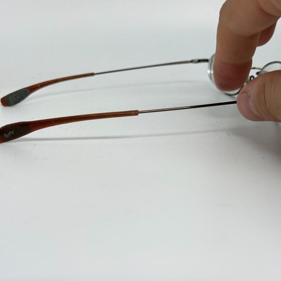 Nike Flexon 4008 210 Brown Metal Oval Eyeglasses Frames 49-19 150 Japan 19888 - Picture 4 of 7